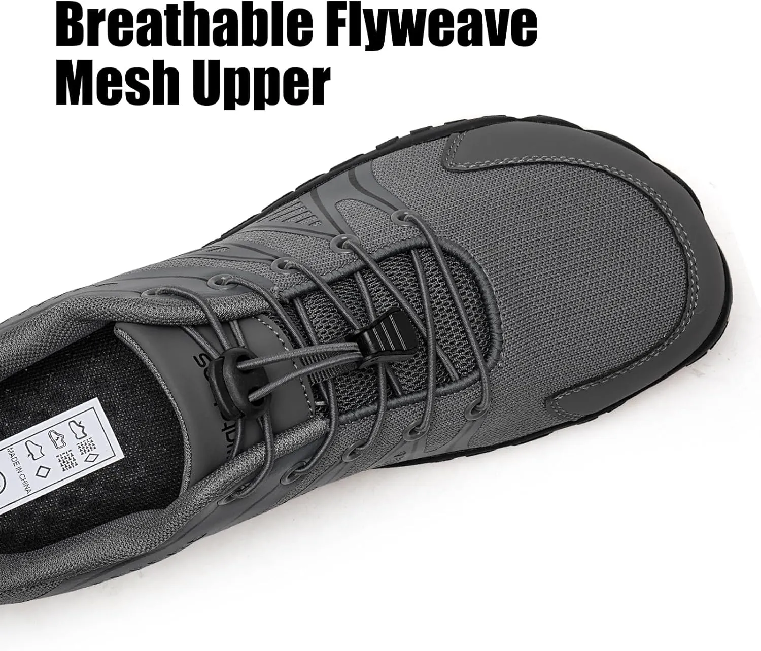 WateLves Barefoot Water Shoes Women Men Breathable Wide Width Toe Box Beach Walking Shoes Comfortable Slip On Minimalist Sneakers for Travel Hiking