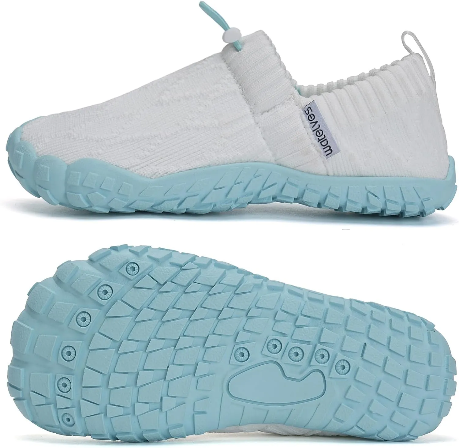WateLves Kids Barefoot Water Shoes Boys Girls Breathable Wide Toe Slip On Beach Walking Shoes Toddler Swim Shoes Little Big Kid Minimalist Sneakers
