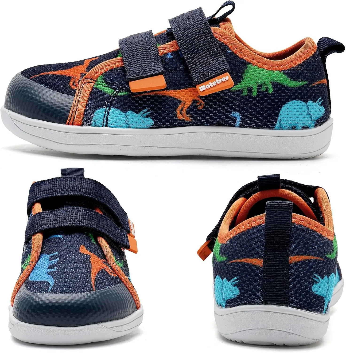 WateLves Toddler Little Kid Wide Barefoot The First Walking Shoes Girls Boys Breathable Lightweight Splay Naturally Minimalist Sneakers
