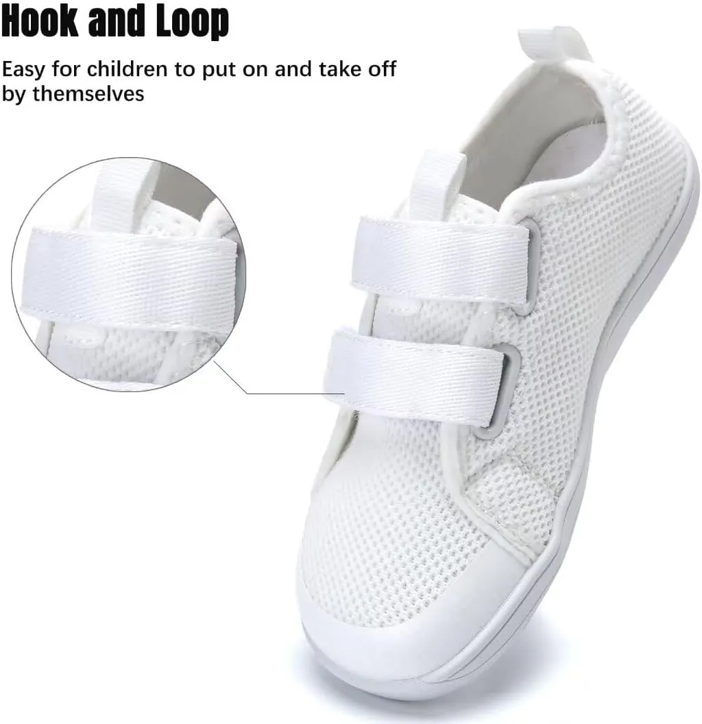 WateLves Toddler Little Kid Wide Barefoot The First Walking Shoes Girls Boys Breathable Lightweight Splay Naturally Minimalist Sneakers