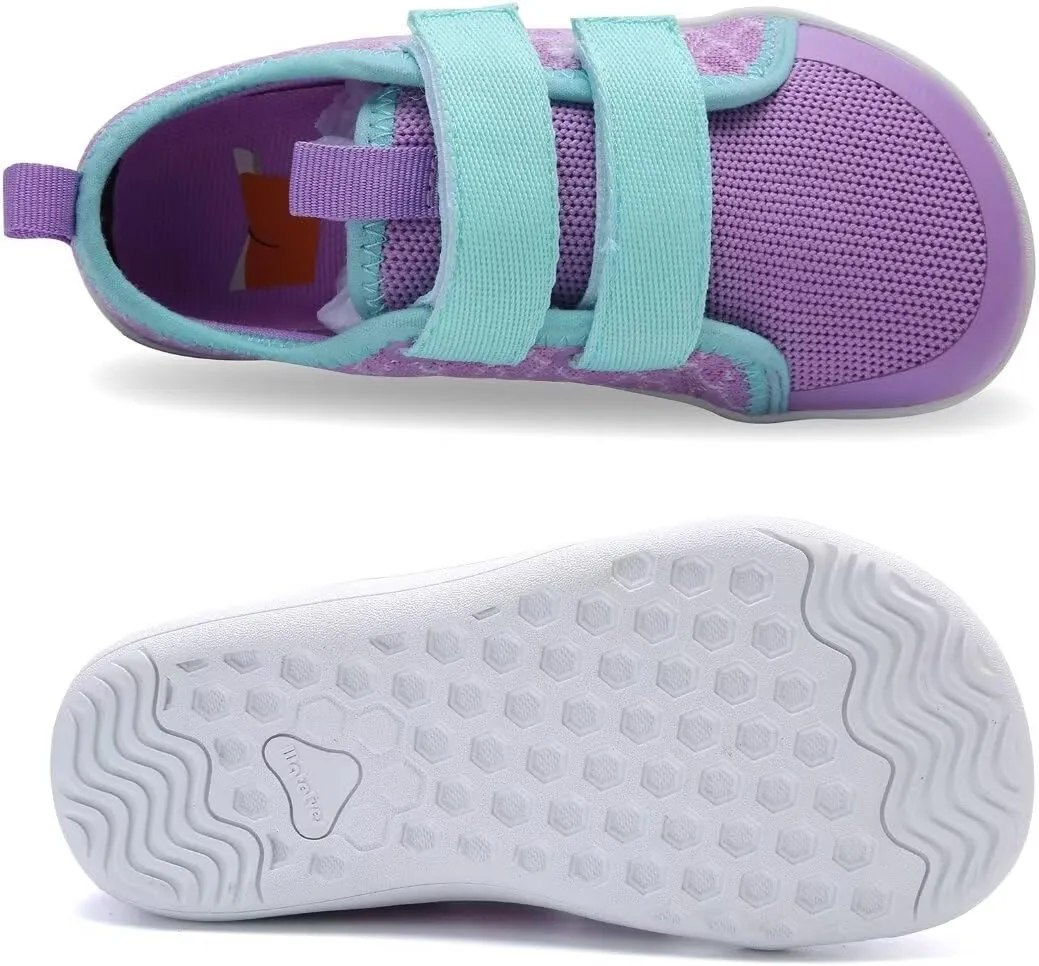 WateLves Toddler Little Kid Wide Barefoot The First Walking Shoes Girls Boys Breathable Lightweight Splay Naturally Minimalist Sneakers