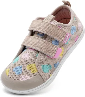 WateLves Toddler Little Kid Wide Barefoot The First Walking Shoes Girls Boys Breathable Lightweight Splay Naturally Minimalist Sneakers
