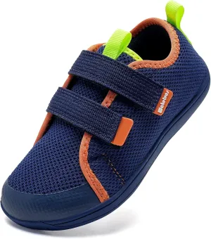WateLves Toddler Little Kid Wide Barefoot The First Walking Shoes Girls Boys Breathable Lightweight Splay Naturally Minimalist Sneakers