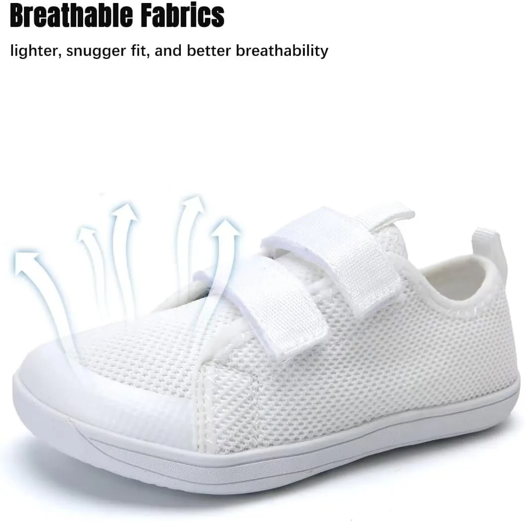 WateLves Toddler Little Kid Wide Barefoot The First Walking Shoes Girls Boys Breathable Lightweight Splay Naturally Minimalist Sneakers