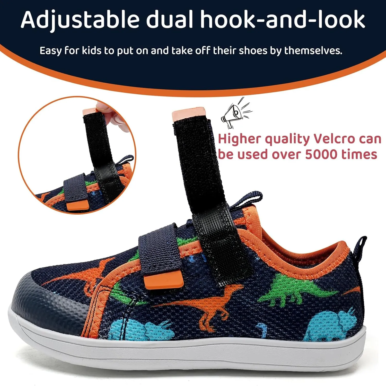 WateLves Toddler Little Kid Wide Barefoot The First Walking Shoes Girls Boys Breathable Lightweight Splay Naturally Minimalist Sneakers