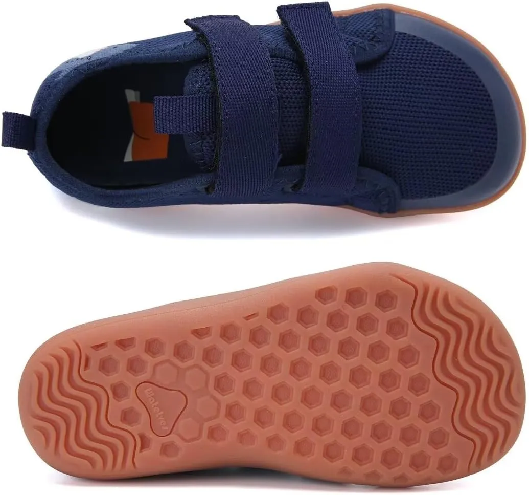 WateLves Toddler Little Kid Wide Barefoot The First Walking Shoes Girls Boys Breathable Lightweight Splay Naturally Minimalist Sneakers