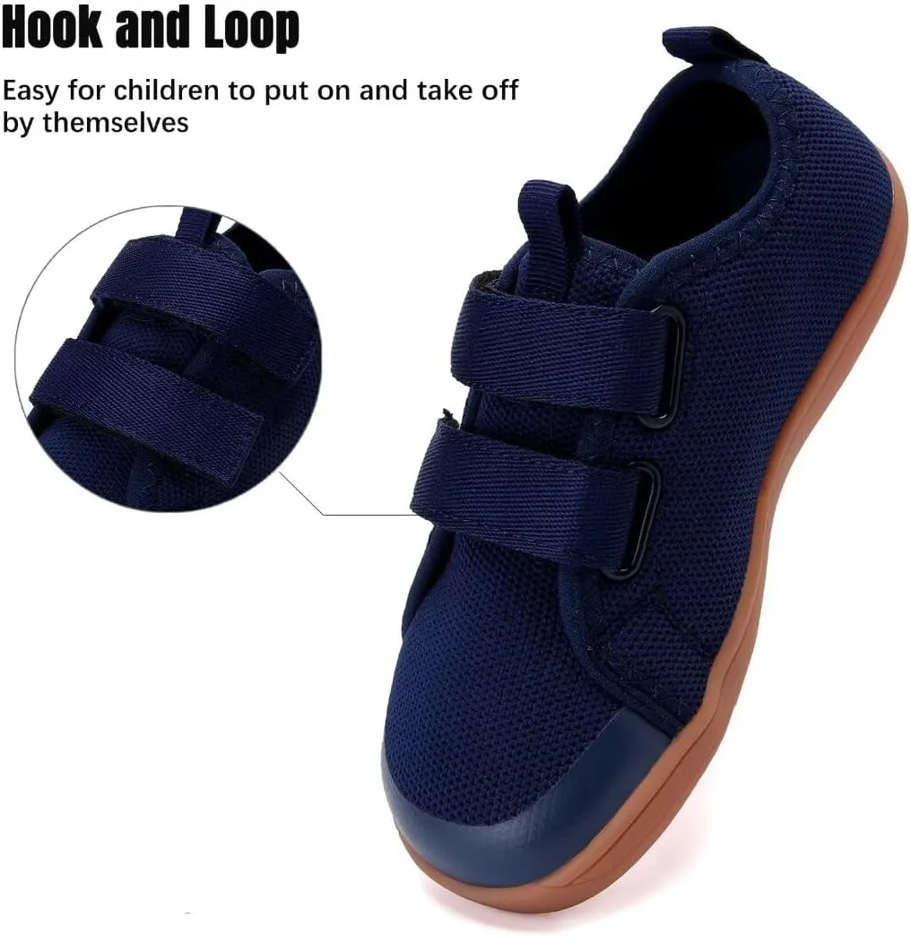 WateLves Toddler Little Kid Wide Barefoot The First Walking Shoes Girls Boys Breathable Lightweight Splay Naturally Minimalist Sneakers