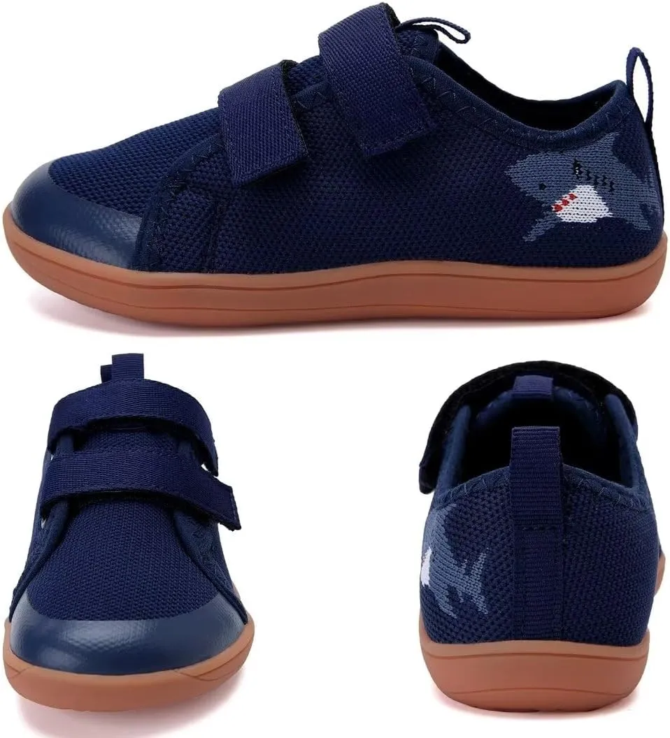 WateLves Toddler Little Kid Wide Barefoot The First Walking Shoes Girls Boys Breathable Lightweight Splay Naturally Minimalist Sneakers