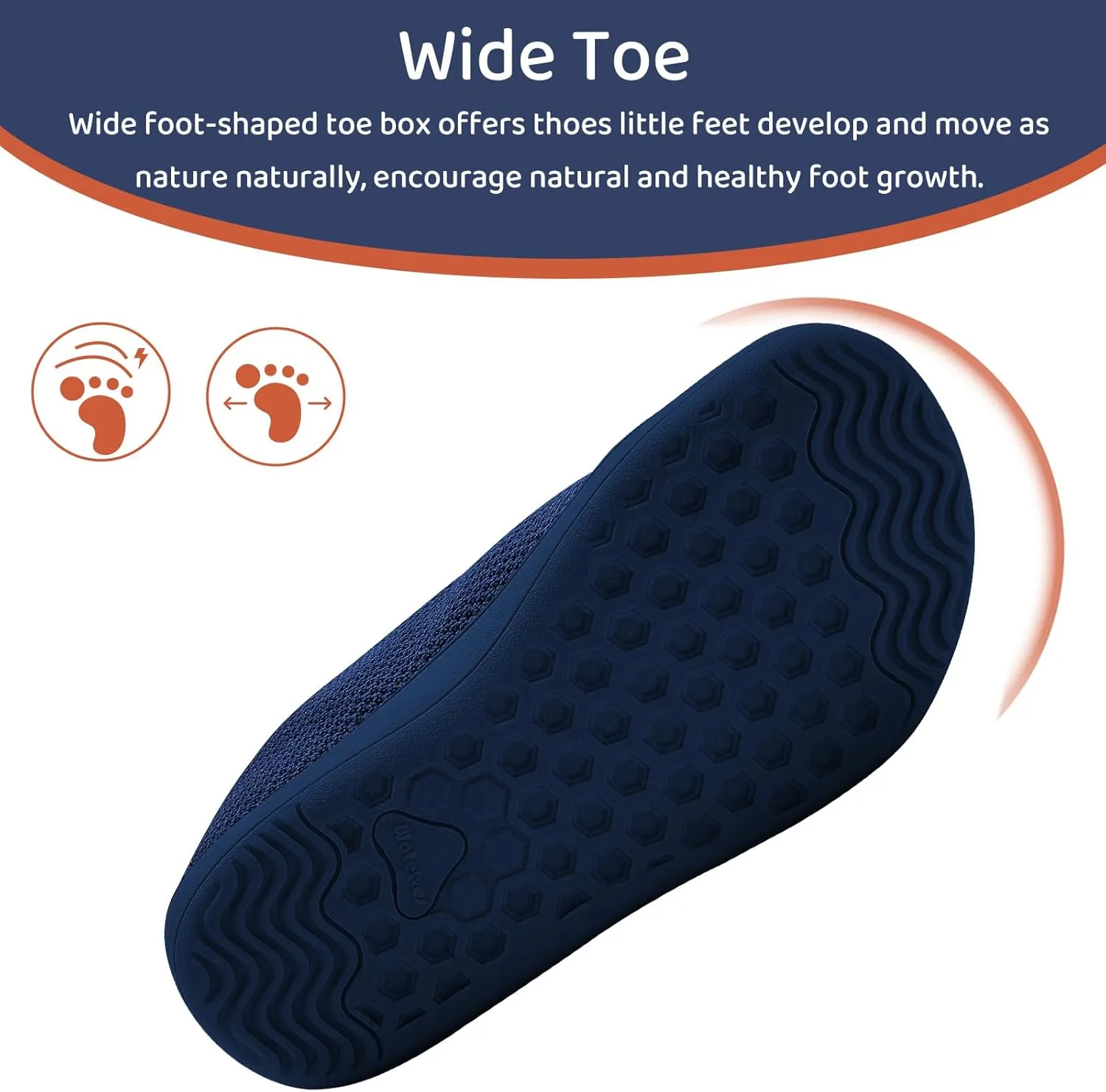 WateLves Toddler Little Kid Wide Barefoot The First Walking Shoes Girls Boys Breathable Lightweight Splay Naturally Minimalist Sneakers
