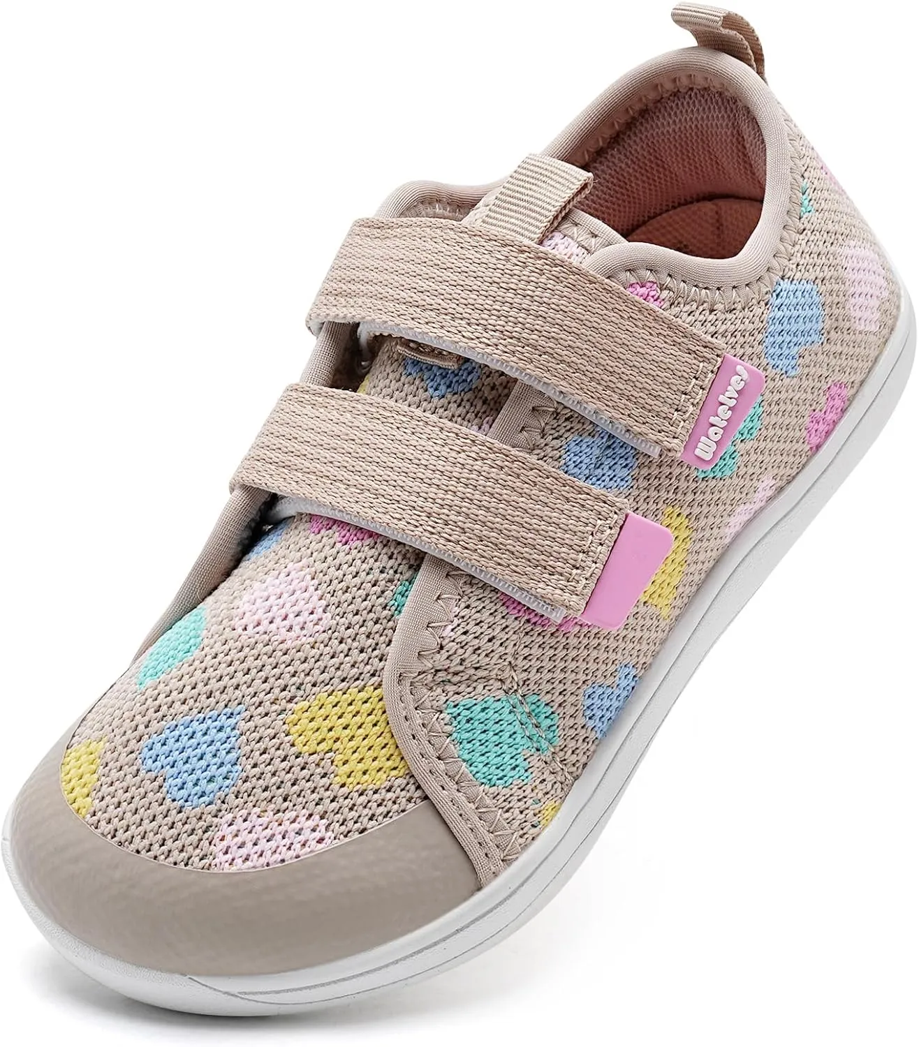 WateLves Toddler Little Kid Wide Barefoot The First Walking Shoes Girls Boys Breathable Lightweight Splay Naturally Minimalist Sneakers