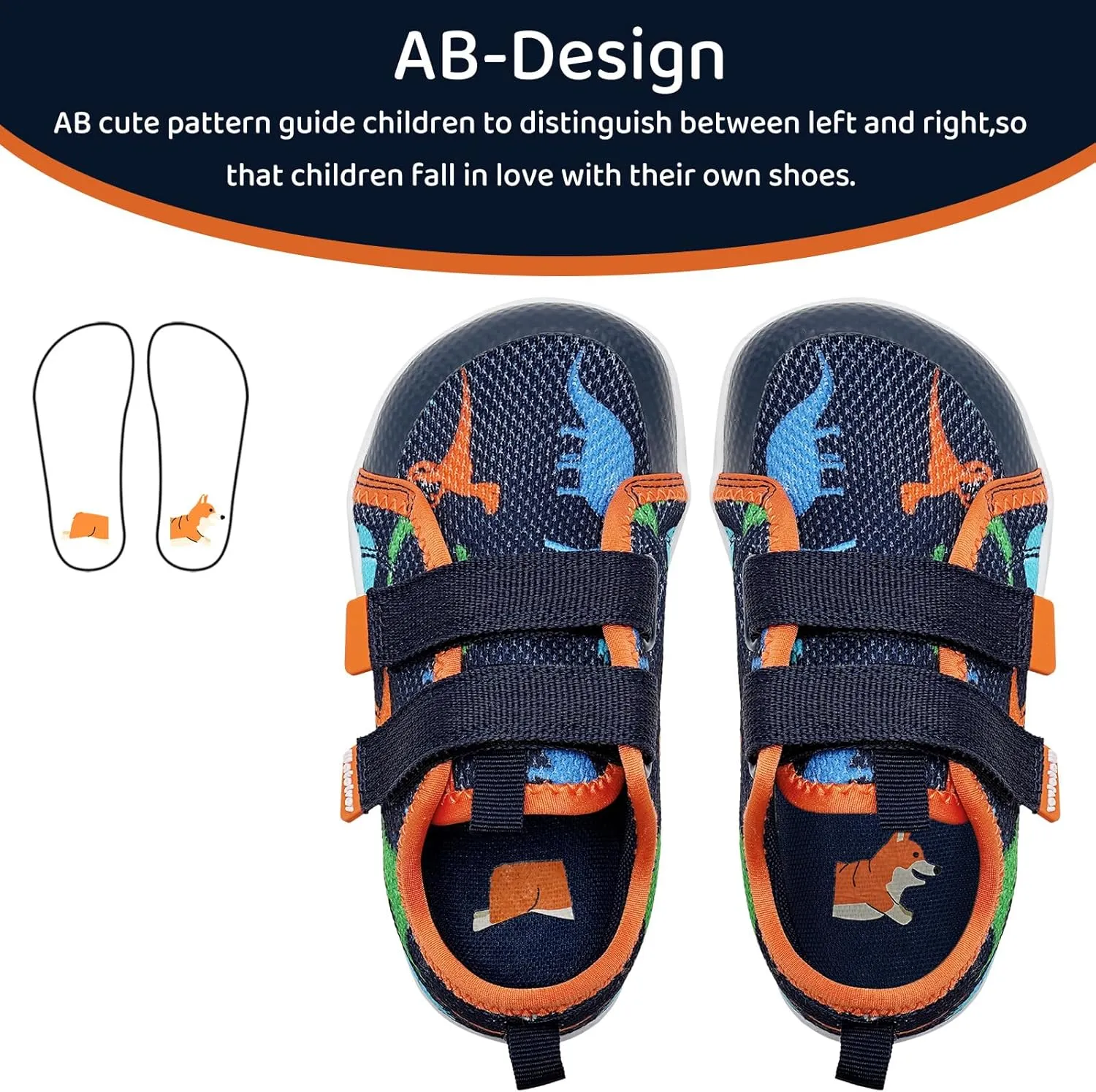 WateLves Toddler Little Kid Wide Barefoot The First Walking Shoes Girls Boys Breathable Lightweight Splay Naturally Minimalist Sneakers