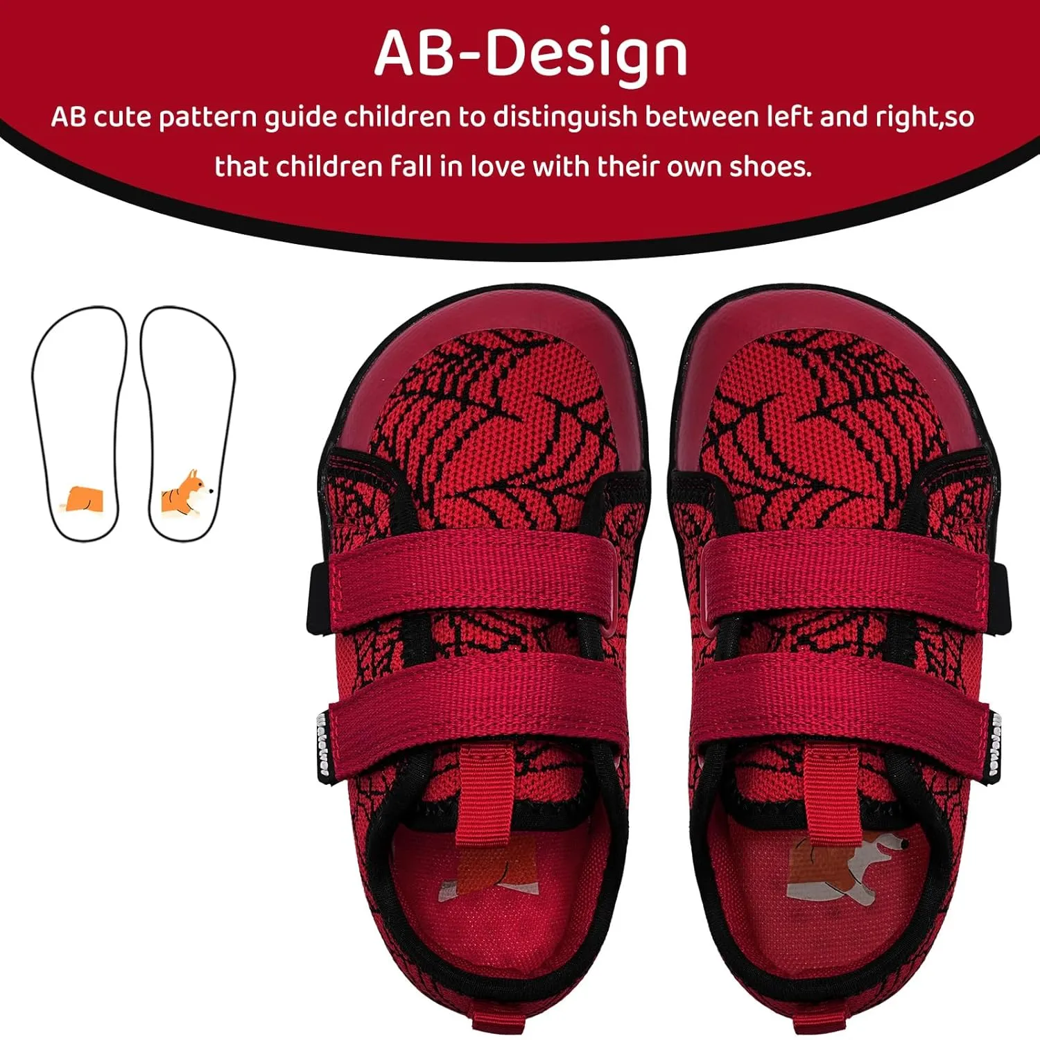WateLves Toddler Little Kid Wide Barefoot The First Walking Shoes Girls Boys Breathable Lightweight Splay Naturally Minimalist Sneakers
