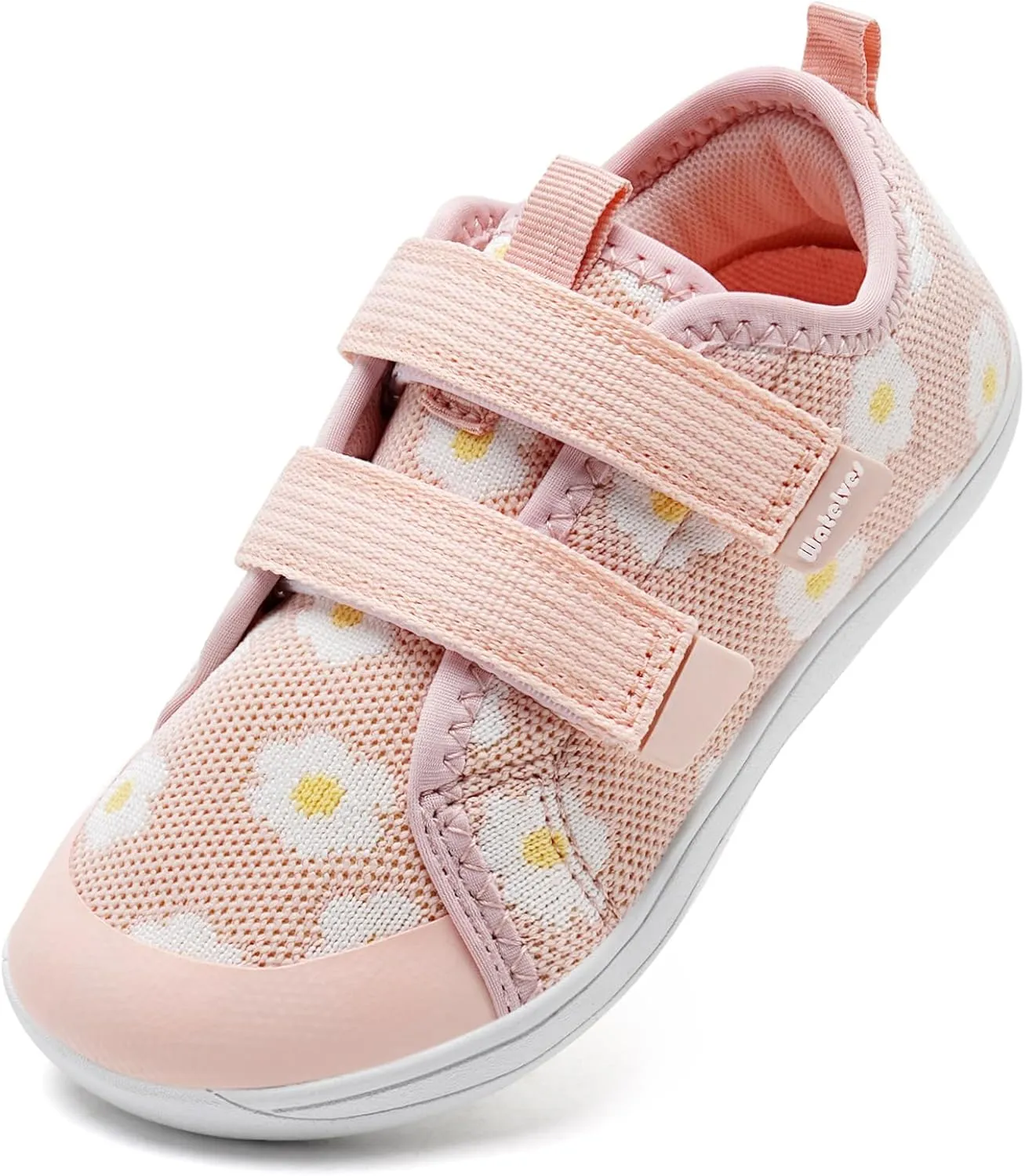 WateLves Toddler Little Kid Wide Barefoot The First Walking Shoes Girls Boys Breathable Lightweight Splay Naturally Minimalist Sneakers