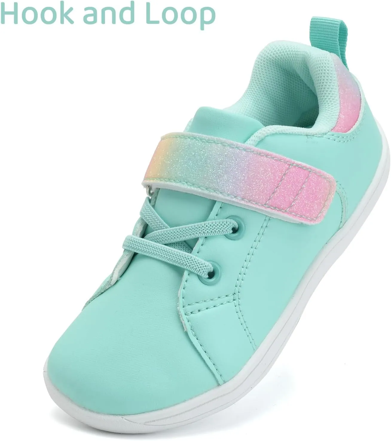 WateLves Toddler Little Kid Wide Barefoot The First Walking Shoes Girls Boys Leather Uniform Dress Shoes Lightweight Splay Naturally Minimalist Sneakers