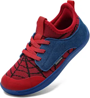 WateLves Toddler Little/Big Kid Wide Barefoot Shoes Boys Girls Minimalist Sneakers Splay Naturally Lightweight Breathable Running Tennis Shoes