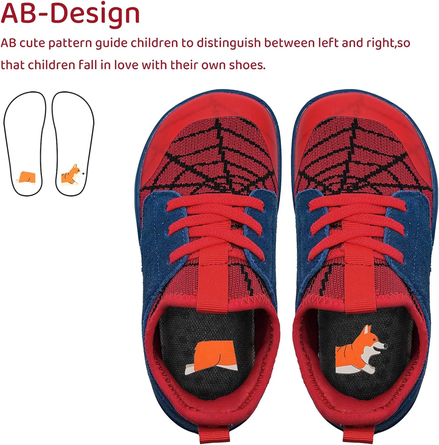 WateLves Toddler Little/Big Kid Wide Barefoot Shoes Boys Girls Minimalist Sneakers Splay Naturally Lightweight Breathable Running Tennis Shoes