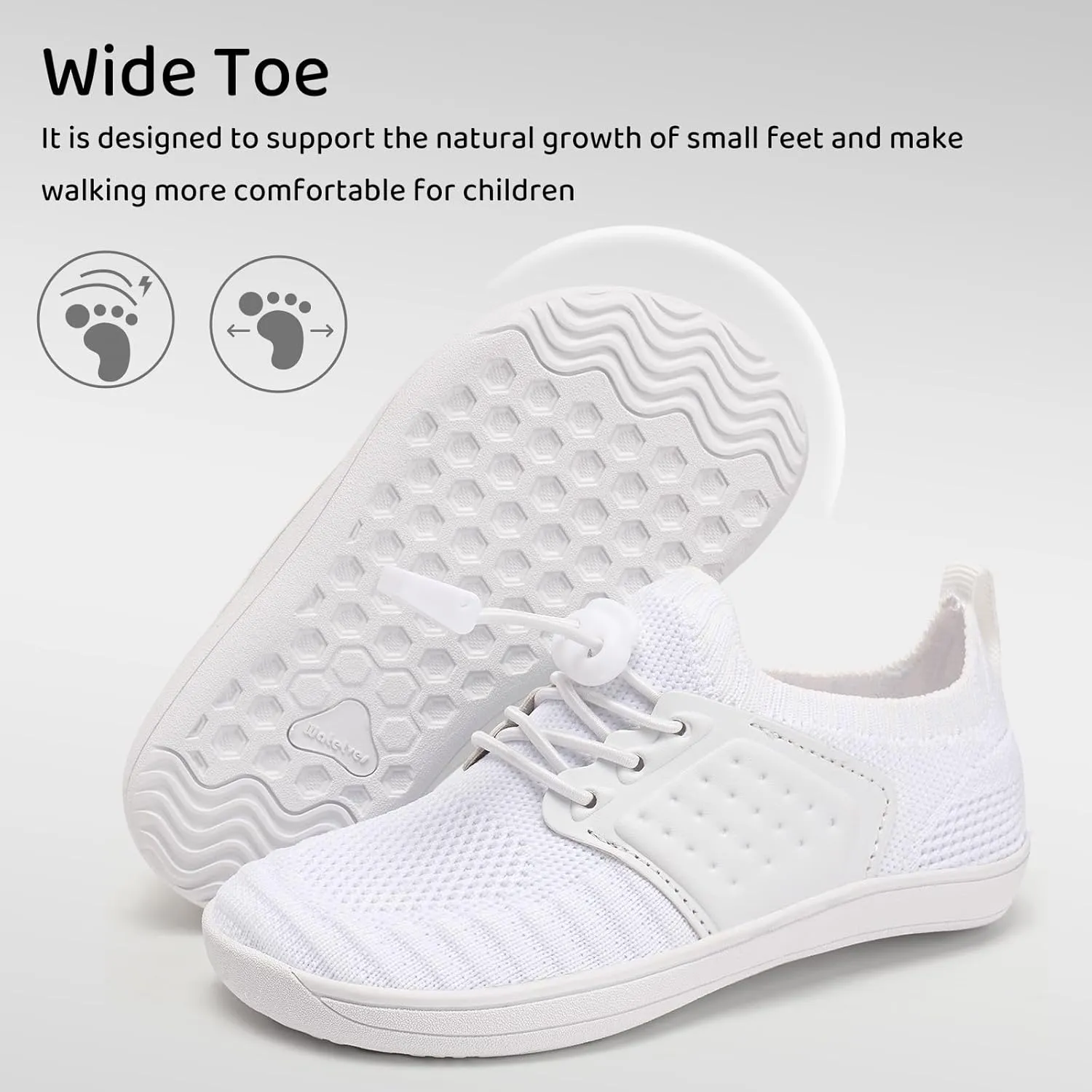 WateLves Water Shoes for Toddler Little Kid Minimalist Wide Barefoot Zero Drop Sole Splay Naturally Aqua Sneakers Boys Girls
