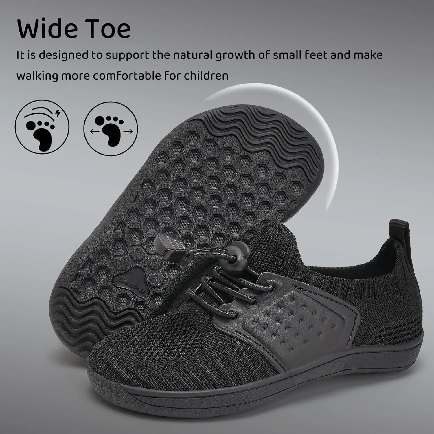 WateLves Water Shoes for Toddler Little Kid Minimalist Wide Barefoot Zero Drop Sole Splay Naturally Aqua Sneakers Boys Girls