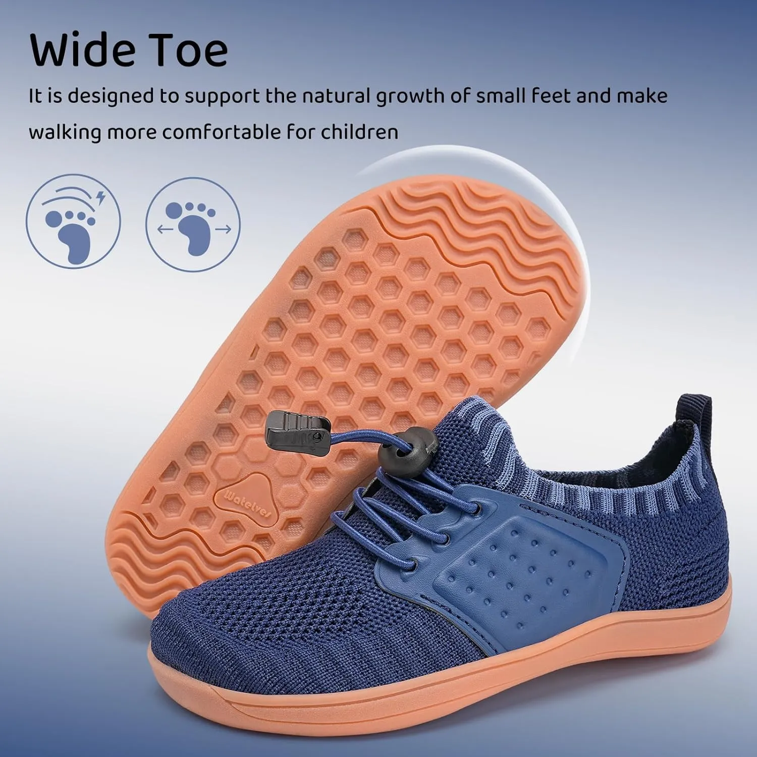 WateLves Water Shoes for Toddler Little Kid Minimalist Wide Barefoot Zero Drop Sole Splay Naturally Aqua Sneakers Boys Girls