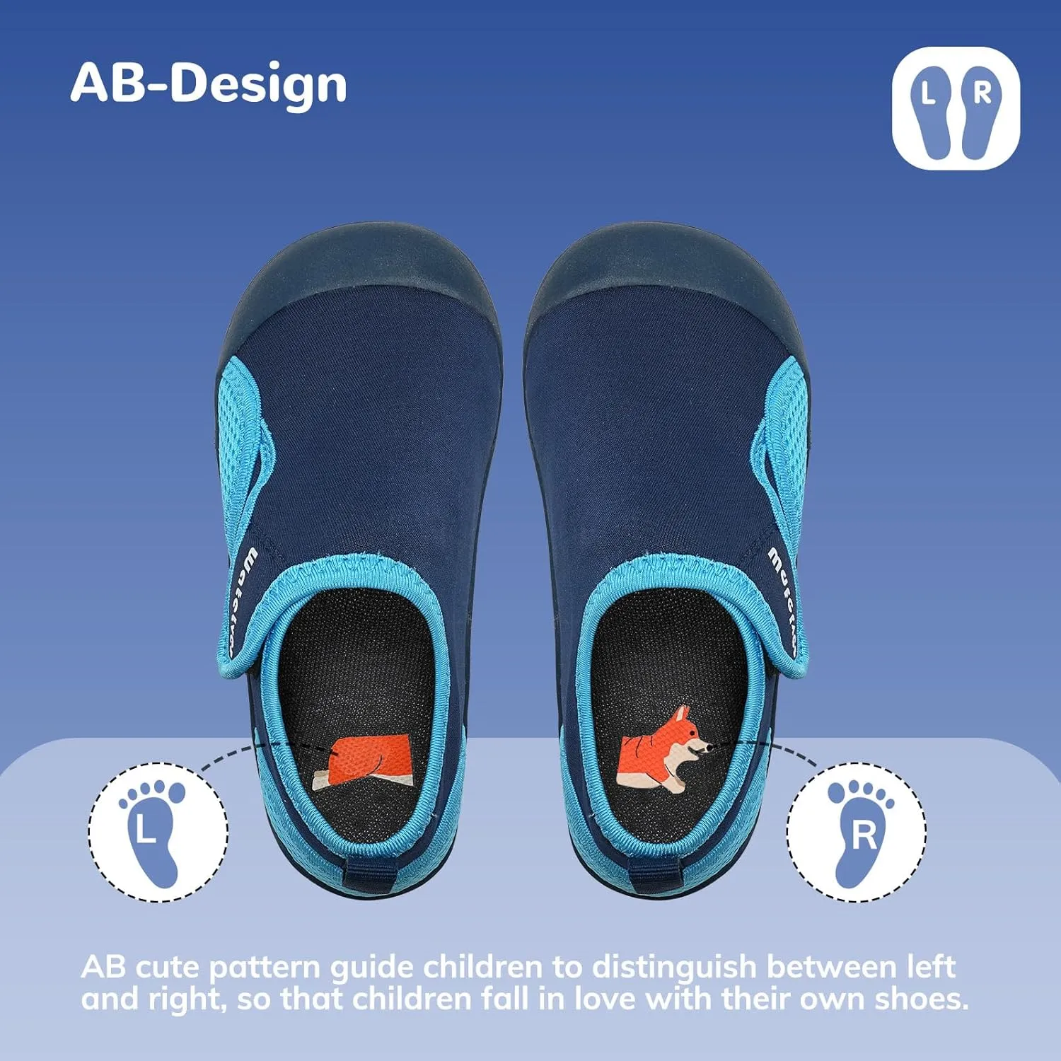 WateLves Wide Toddler Water Shoes Kids Quick Dry Barefoot Shoes Girls Boys Aqua Athletic Sneakers for Beach Hiking Swim Kayak Sport Accessories, Camping Essentials