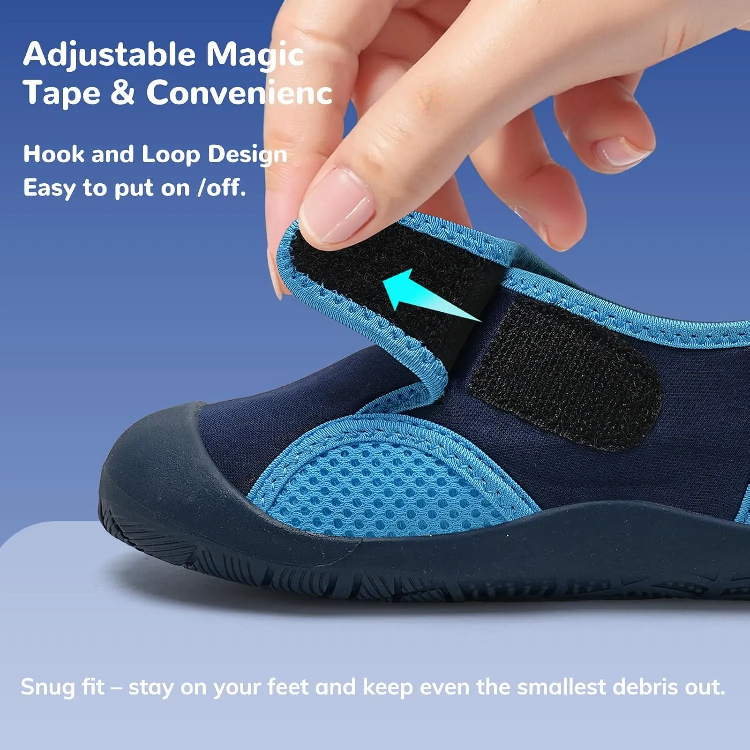 WateLves Wide Toddler Water Shoes Kids Quick Dry Barefoot Shoes Girls Boys Aqua Athletic Sneakers for Beach Hiking Swim Kayak Sport Accessories, Camping Essentials