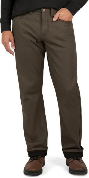 Weatherproof Vintage Fleece Lined Pants - Men's Regular Fit Fleeced Lined Canvas Pants for Mens