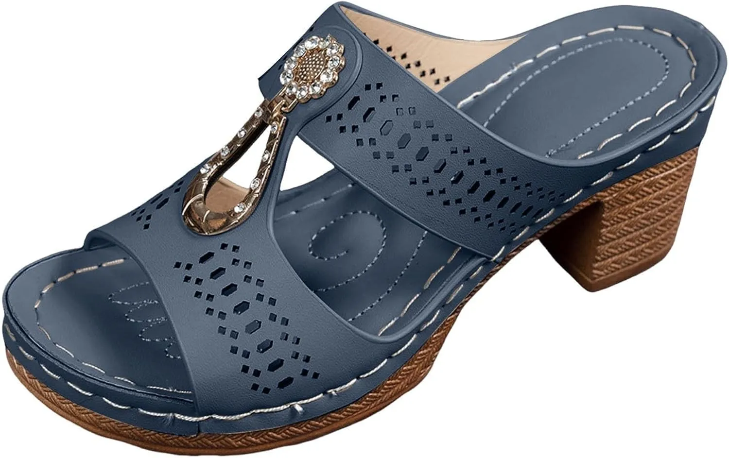 Wedge Heel Sandals for Women Dressy Casual Walking Shoes Comfortable Gladiator Sandals Summer Slip On Fashion Business Office Shoes Beach Vacation Platform Sandal