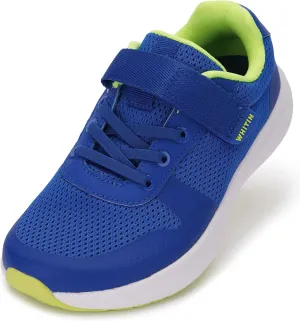 WHITIN Kids Wide Toe Box Running Tennis Shoes   Zero Drop Sole Sport Sneakers for Boys/Girls
