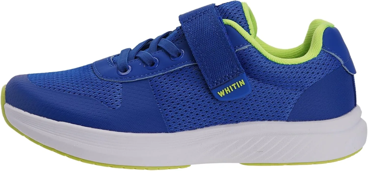 WHITIN Kids Wide Toe Box Running Tennis Shoes   Zero Drop Sole Sport Sneakers for Boys/Girls