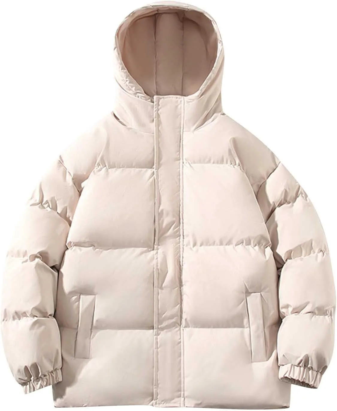 Winter Coats for Men Warm Puffer Jackets Windproof Puffy Jackets Quilted Insulated Jacket with Hood for Business