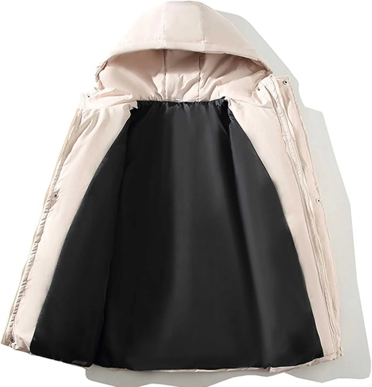 Winter Coats for Men Warm Puffer Jackets Windproof Puffy Jackets Quilted Insulated Jacket with Hood for Business