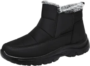 Winter Thermal Boots for Women Arch Support Women's Warm Snow Winter Warm Hiking Work Comfy Boots Sneakers Slip on Walking Shoes Insulated Comfortable Ankle Booties