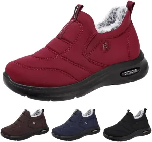 Winter Thermal Boots for Women Arch Support Women's Warm Snow Winter Warm Hiking Work Comfy Boots Sneakers Slip on Walking Shoes Insulated Comfortable Ankle Booties