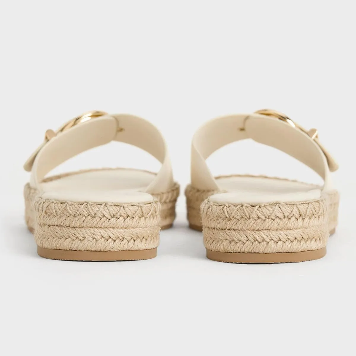Women Chic Platform Wide Strap Buckle Open Toe Thick Sole Espadrille Flat Mules Slip On Comfy Summer Casual Slide Sandals Size 4-16 US