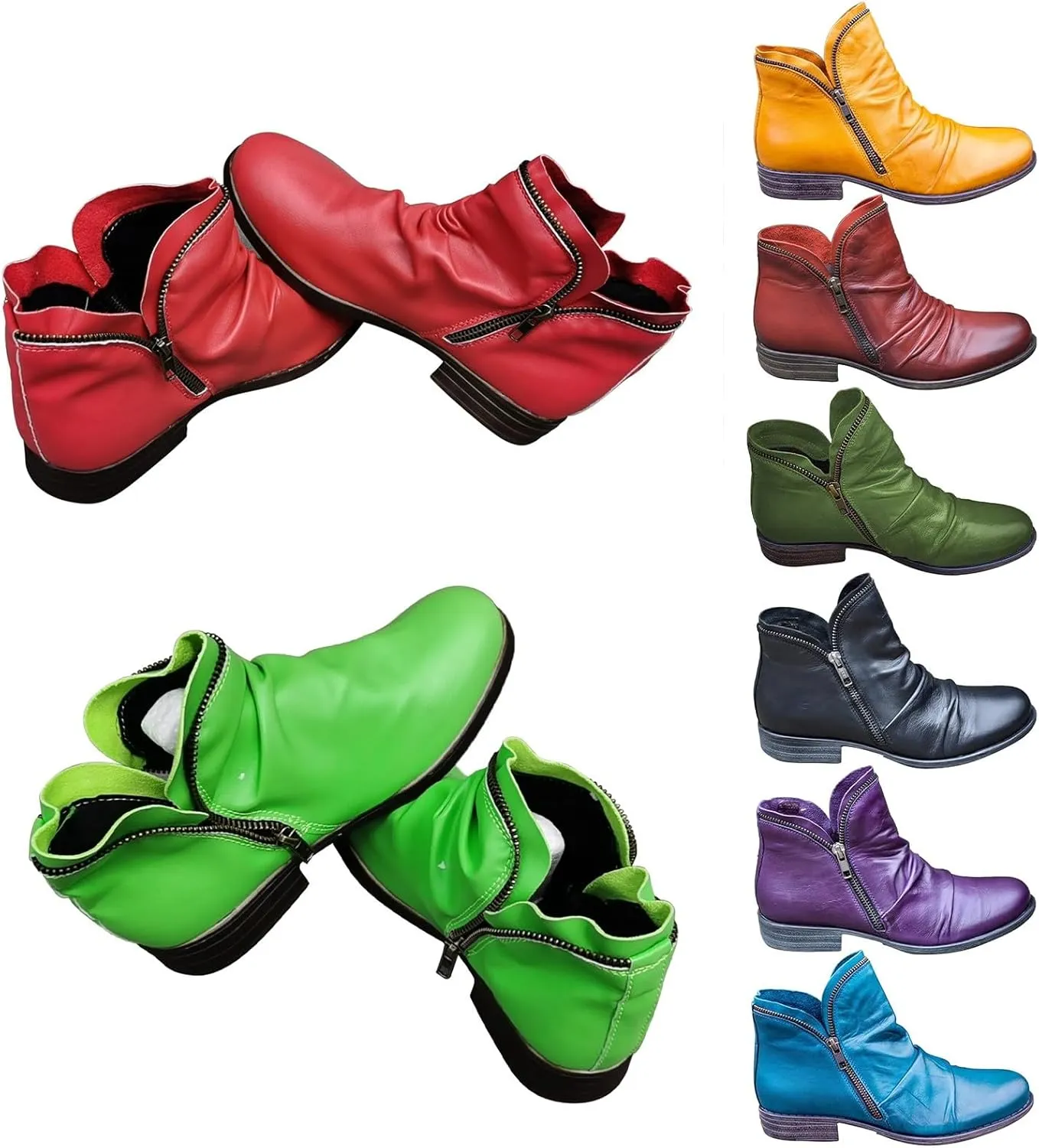Womens Black Leather Booties And Ankle Boots Extra Wide Width Women's Ankle Boots Slip On Low Heel Booties for Women Open Toe Taupe Booties for Women Wide Width Red Booties Women Ankle Boots Wedges