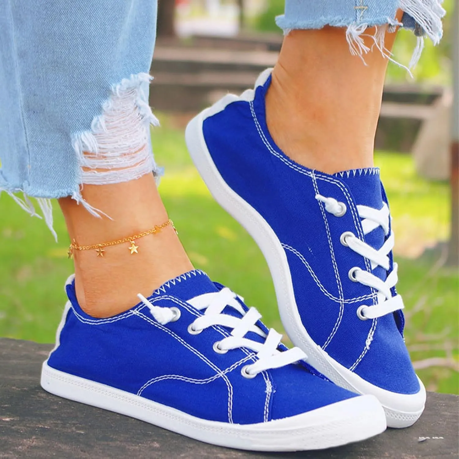 Women's Canvas Shoes Vulcanize Soft Ladies Autumn Loafers Flat Shoes Sneakers Casual Shoes for Girls Size 12
