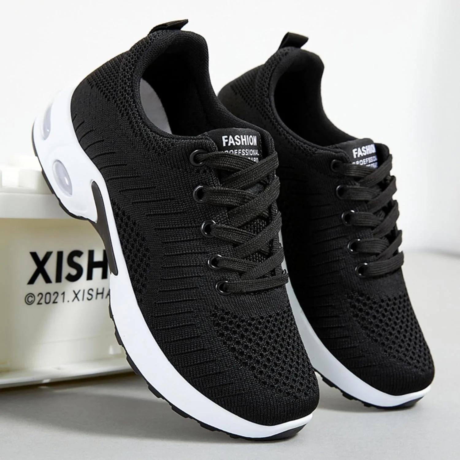 Women's Casual Sneakers – Lightweight, Breathable Non-Slip Walking Shoes for Work, Nursing, Running, and Everyday Use