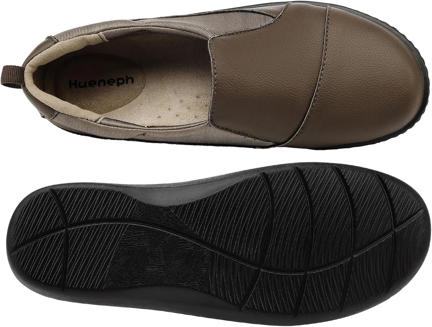 Women's Comfort Leather Loafers Cute Casual Slip On Lightweight Walking Flats Everyday Work Shoes