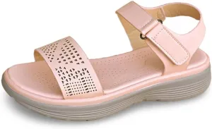 Women's Comfortable Walking Sandals Air Cushion Sport Slingback Elastic Band Platform Shoes Women Toe Ring Sandals
