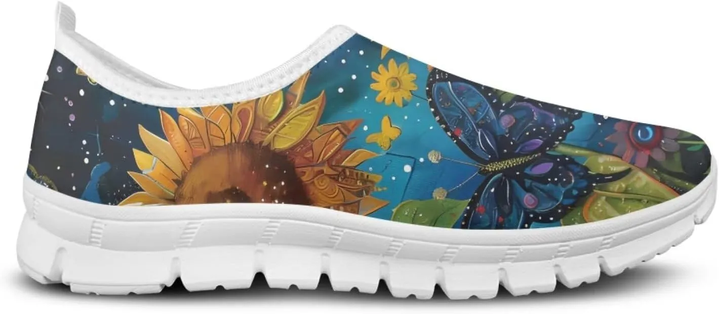 Women's Fashion Sneaker Lightweight Casual Shoes Ladies Non Slip Loafers Walking Travel Shoes Work Slip On