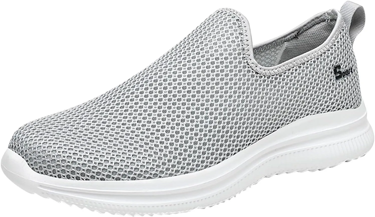 Women's Fashion Sneaker Mesh Slip On Black Non Slip Shoes for Women Comfortable Trail Running Shoes Women Loafer Slides White Women Sneakers