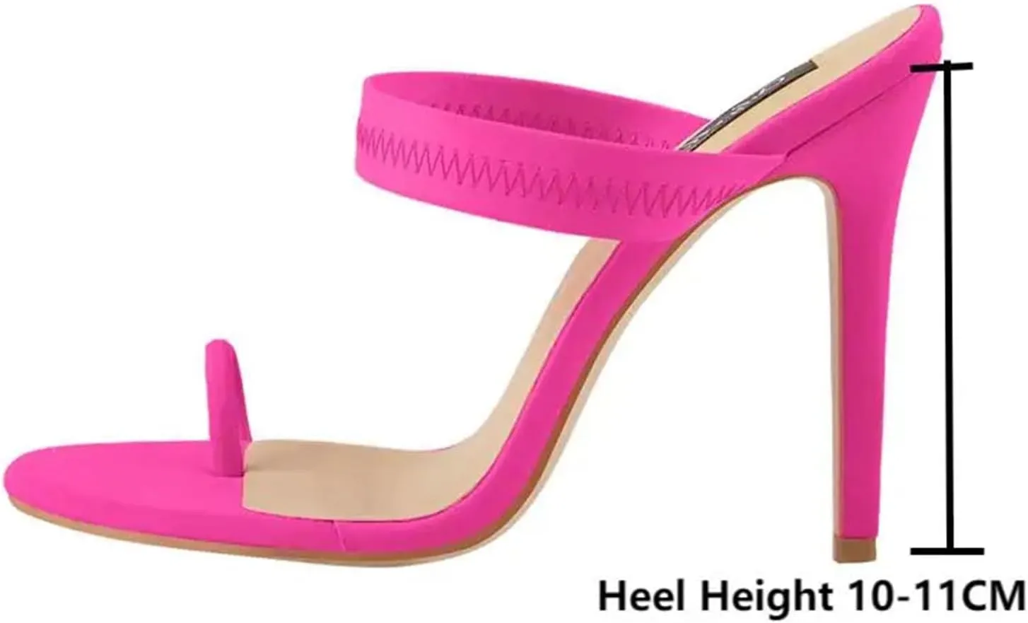 Women's Flip Flops - Thin Heel Slip On Summer Mules