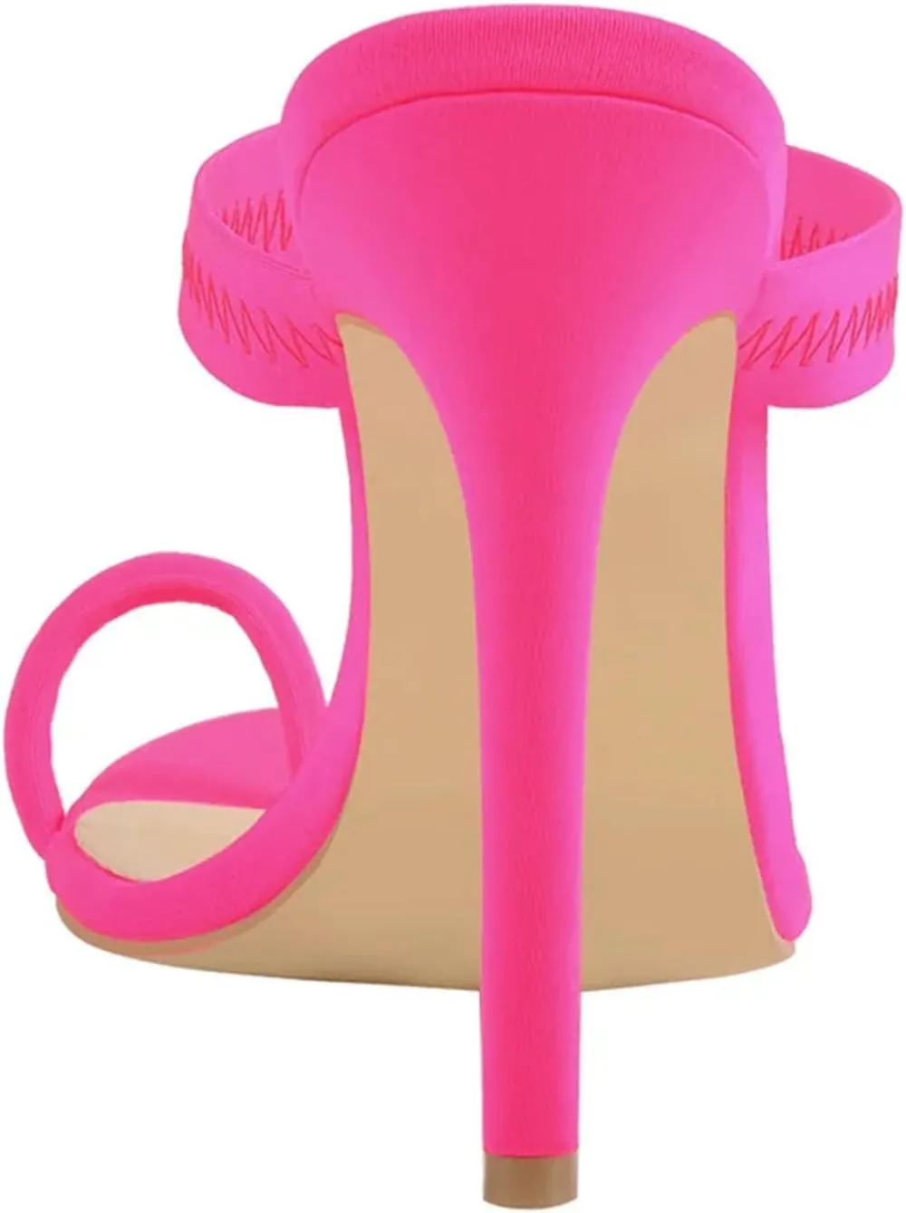 Women's Flip Flops - Thin Heel Slip On Summer Mules