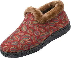 Womens Insulated Hiking Boots Deer Prints Flat Round Toe Lazy Suede Shoes Snow Boots Boots Womens