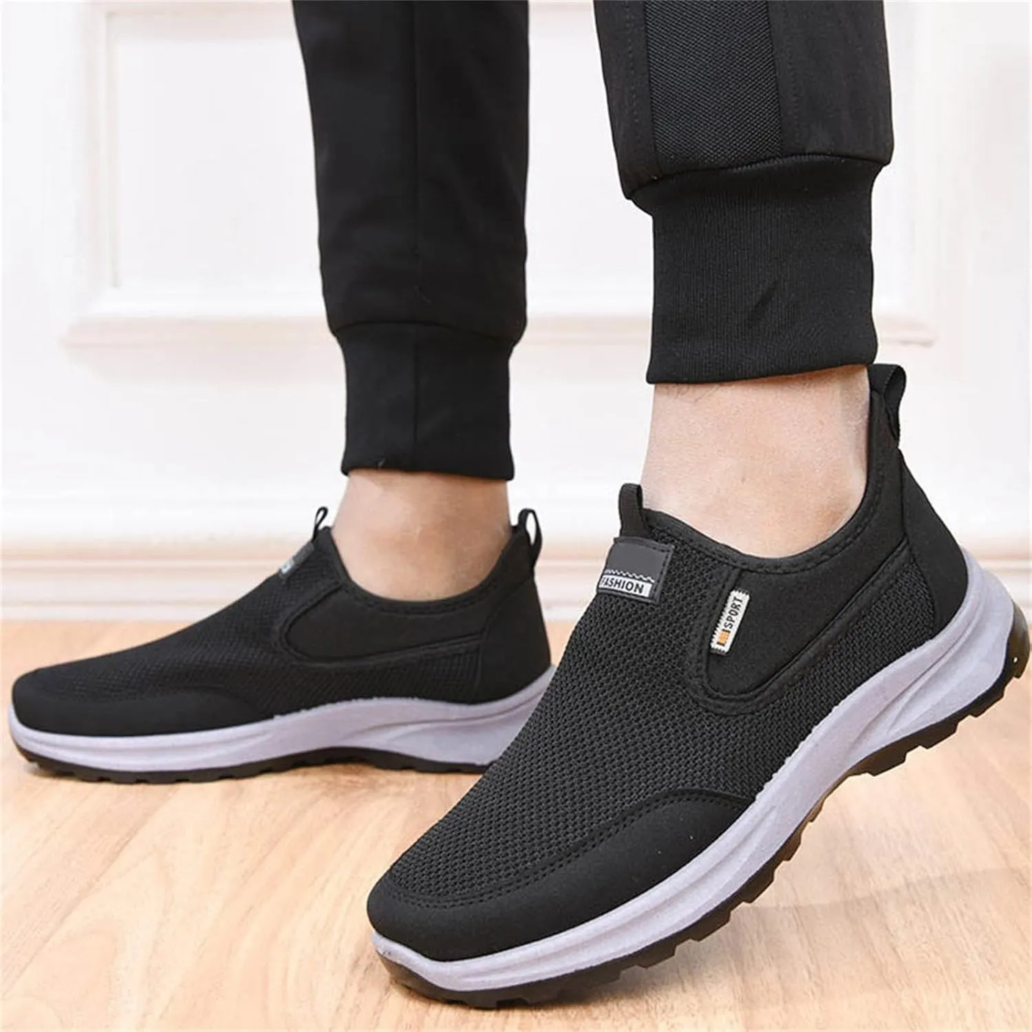 Womens Ladies Walking Shoes Arch Support Non Slip Work Lace up Sneakers Breathable Comfort Wedge Platform Loafers