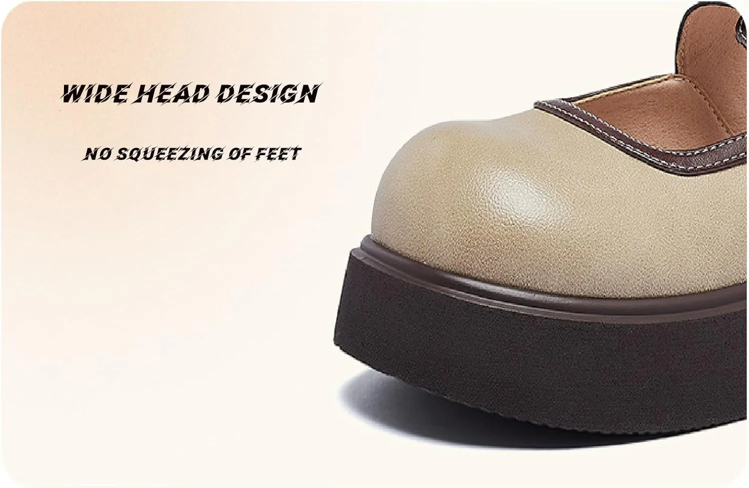 Women's Leather Platform Clogs Closed Wide Round Toe Adjustable Strap Slingback Slip On Comfort Soft Bottom Wedge Mules