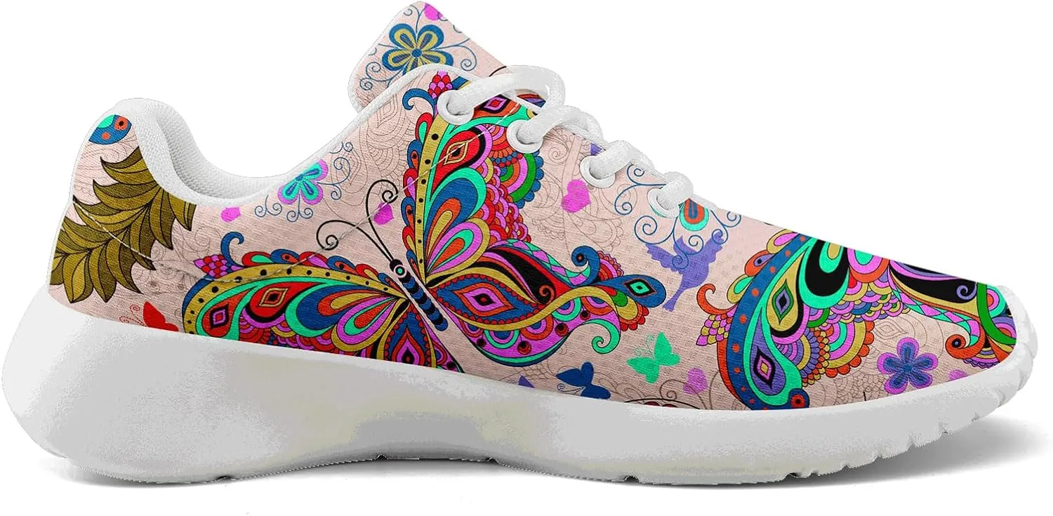 Women's Lightweight Mesh Walking Shoes – Colorful Fashion Sneakers with EVA Sole, Breathable Casual Athletic Design