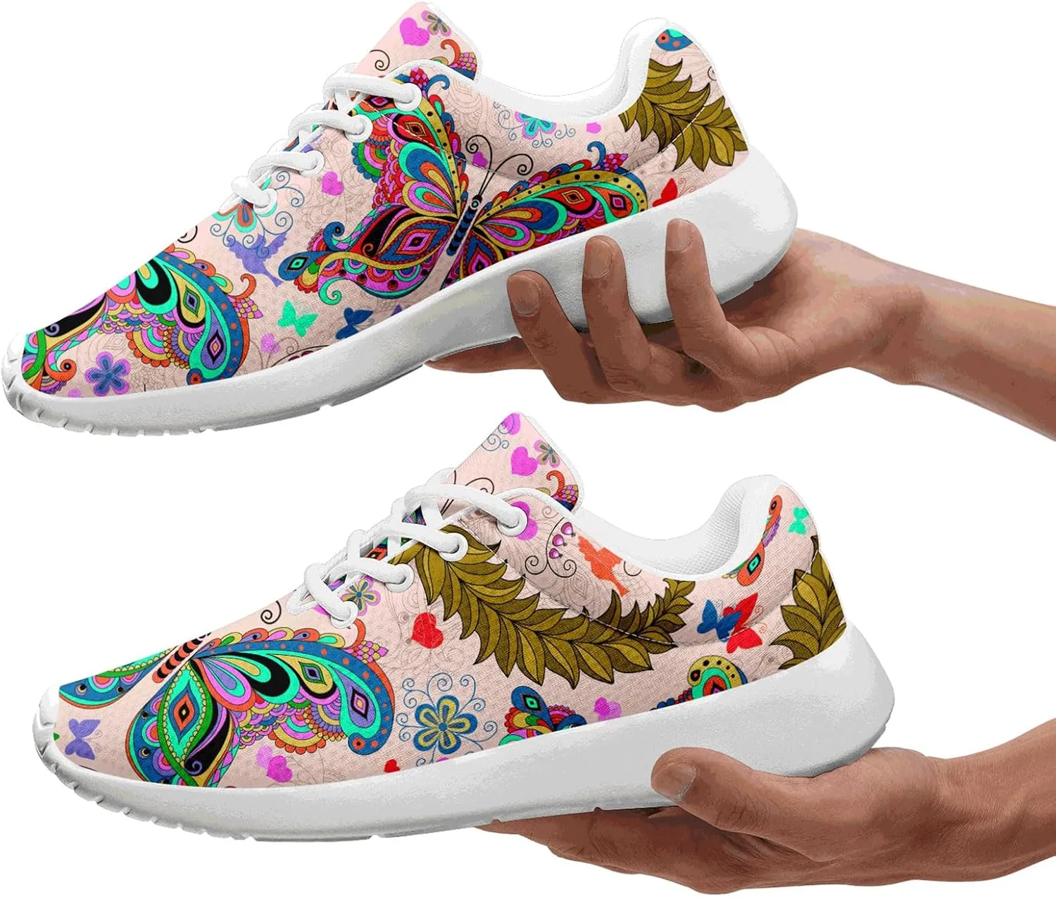 Women's Lightweight Mesh Walking Shoes – Colorful Fashion Sneakers with EVA Sole, Breathable Casual Athletic Design