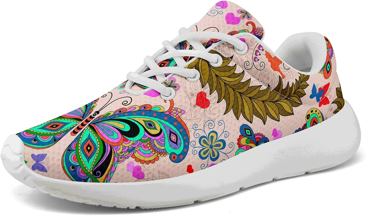 Women's Lightweight Mesh Walking Shoes – Colorful Fashion Sneakers with EVA Sole, Breathable Casual Athletic Design