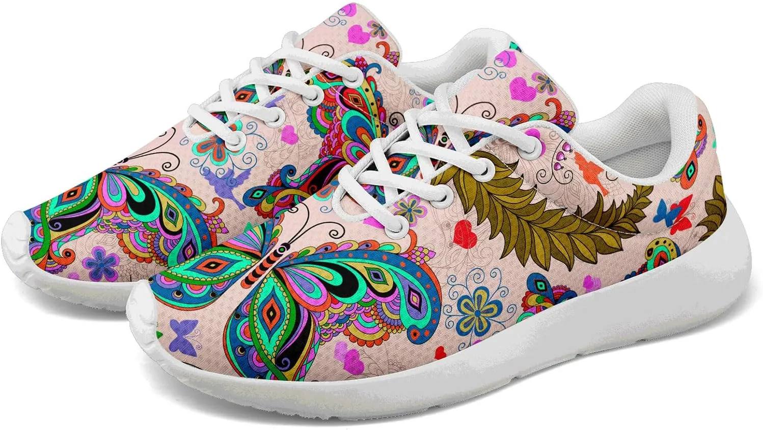 Women's Lightweight Mesh Walking Shoes – Colorful Fashion Sneakers with EVA Sole, Breathable Casual Athletic Design